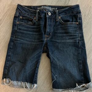 American Eagle stretch denim Bermuda shorts